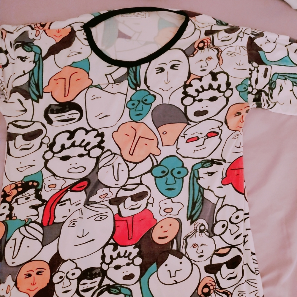 Street fashion t-shirt dress